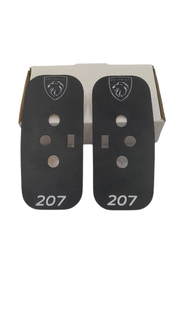 Plaque serrure port Peugeot 207