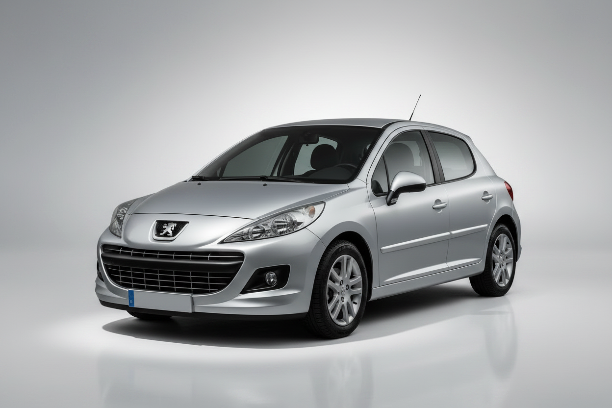 Plaque serrure port Peugeot 207